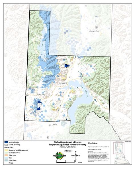 bonner county idaho assessor map with land owners